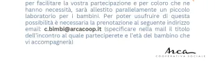 Incontri a tema per le famiglie