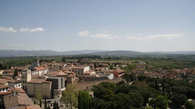 Veduta panoramica di San Casciano dalla Torre del Chianti