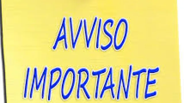 Avviso importante