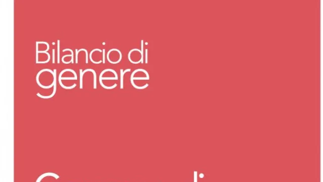 copertina del bilancio di genere