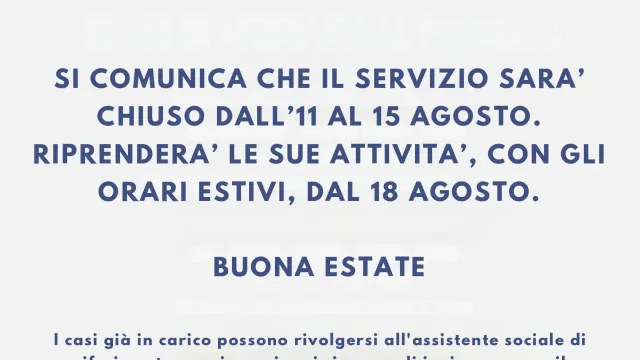 Informa Sociale chiusura agosto 2025