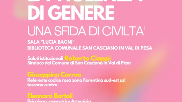 locandina evento "Contrastare la violenza di genere"