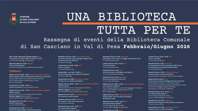 Manifesto "Una biblioteca tutta per te"