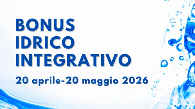 Bonus idrico 2026
