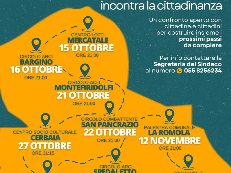 Locandina degli incontri