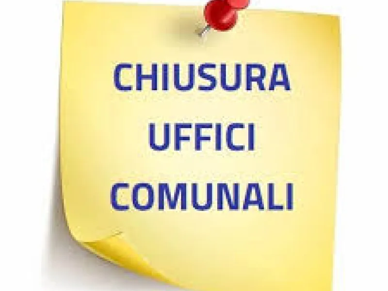 chiusura uffici comunali